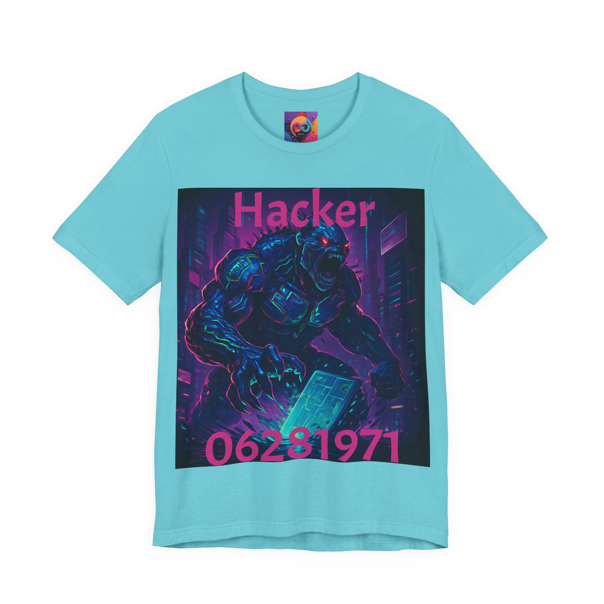 Monster Graphic Tee — '06/28/1971.' Dark Creature Illustration