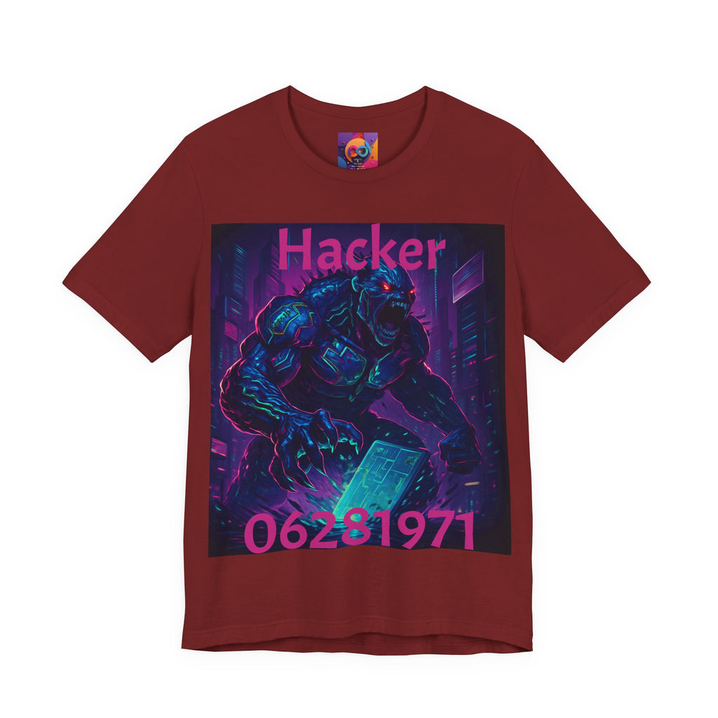 Monster Graphic Tee — '06/28/1971.' Dark Creature Illustration