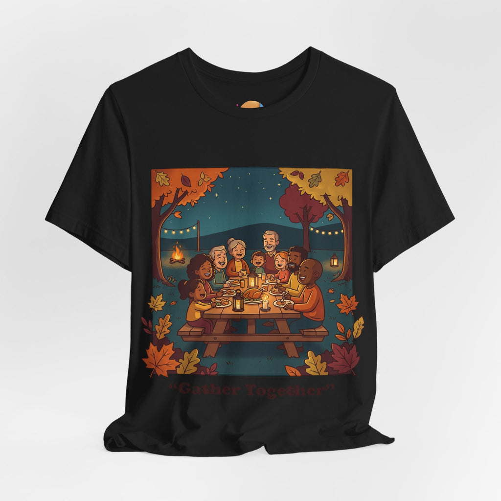 Gather Together T‑Shirt — Cozy Autumn Family Dinner Tee